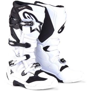 Buty motocyklowe Alpinestars Tech 7 biało-czarne
