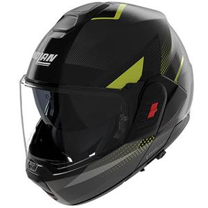 Kask motocyklowy typu flip-up Nolan N120-1 Ciclone matowy szaro-czarno-zielony