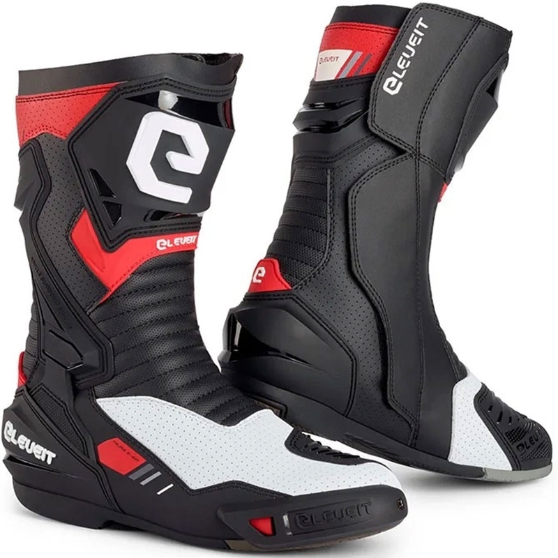 Czarno-białe buty motocyklowe Eleveit S Miura EVO AIR