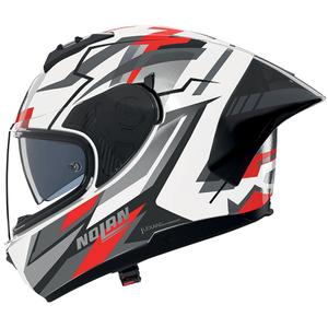 Kask motocyklowy integralny Nolan N60-6 Sport Corsa 356 biało-szaro-czarny