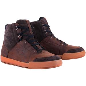 Buty motocyklowe Alpinestars Chrome Crafted Drystar brązowo-gumowe