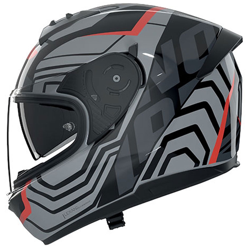 Kask motocyklowy integralny Nolan N60-6 Eclettico 351 szaro-czarno-czerwony