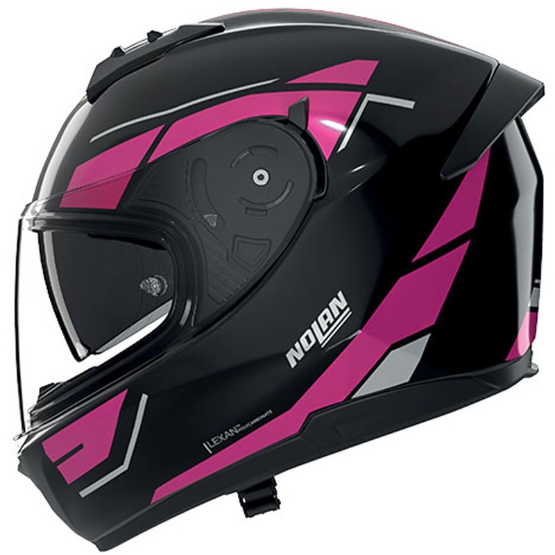 Kask motocyklowy integralny Nolan N60-6 Sincrono 354 czarno-różowy
