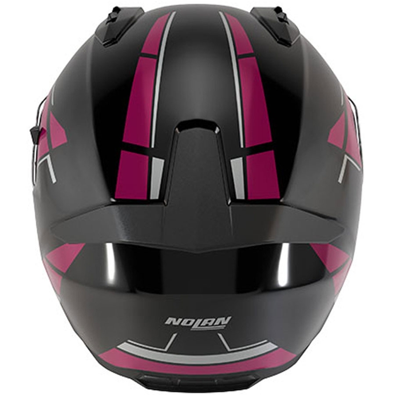 Kask motocyklowy integralny Nolan N60-6 Sincrono 354 czarno-różowy
