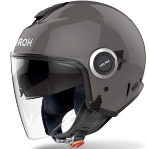 Kask motocyklowy otwarty Airoh HELYOS Kolor błyszczący ciemnoszary