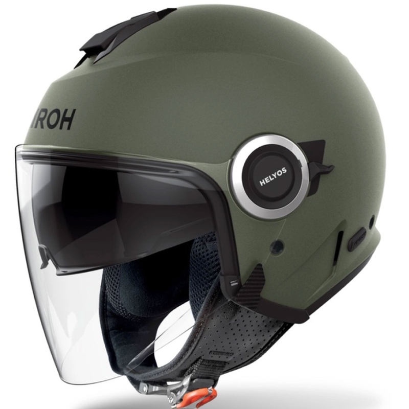 Kask motocyklowy otwarty Airoh HELYOS Kolor zielony matowy