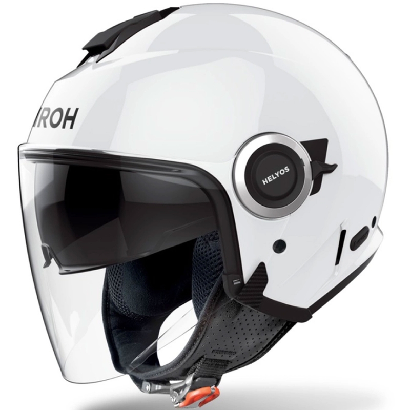 Kask motocyklowy otwarty Airoh HELYOS Kolor biały błyszczący
