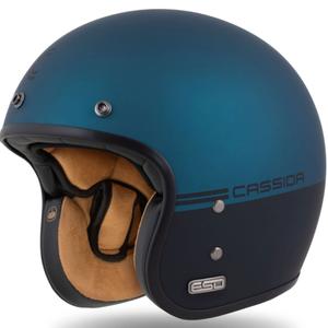 Cassida Eso Super Hooligan Kask Otwarty Czarny Matowo-Metaliczny Niebieski