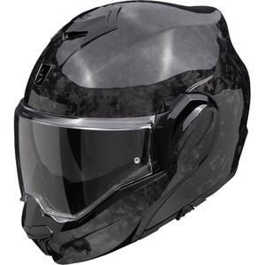 Kask motocyklowy składany Scorpion EXO-TECH EVO ONYX CARBON Solidny czarny