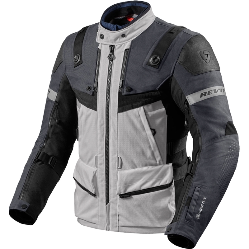 Kurtka motocyklowa Revit Defender 3 GTX srebrno-szara