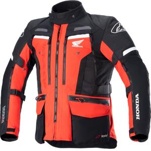 Kurtka motocyklowa Alpinestars Bogota PRO Drystar Honda w kolorze fluo czerwono-czarnym