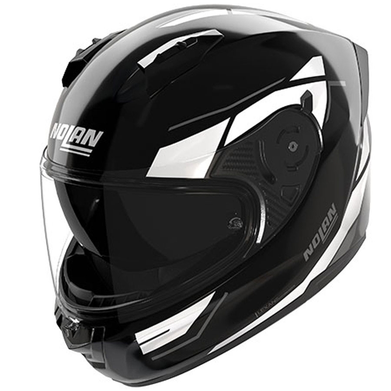 Kask motocyklowy integralny Nolan N60-6 Sincrono 353 czarno-biały