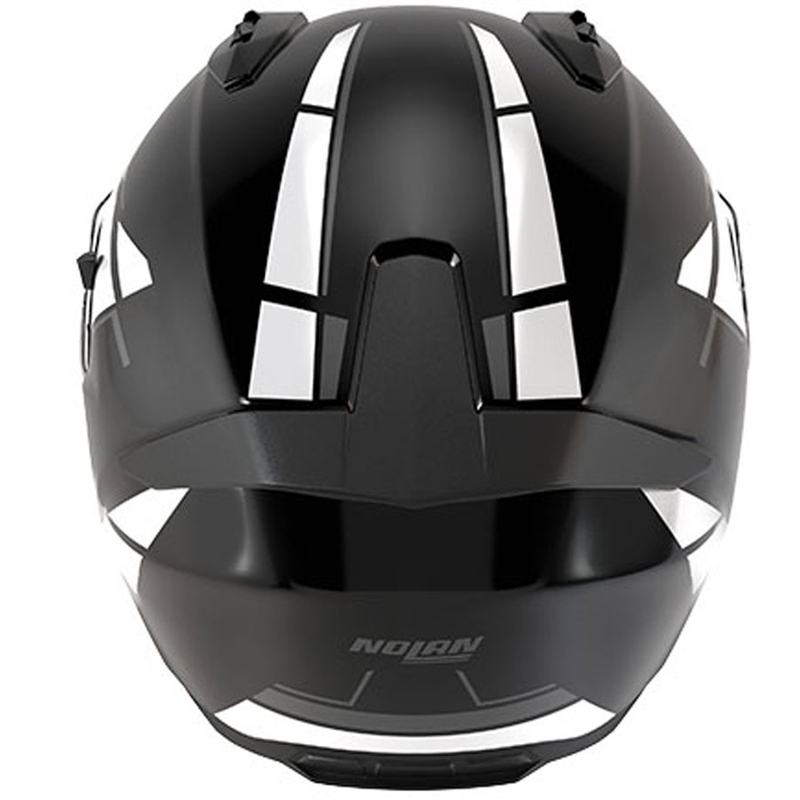 Kask motocyklowy integralny Nolan N60-6 Sincrono 353 czarno-biały