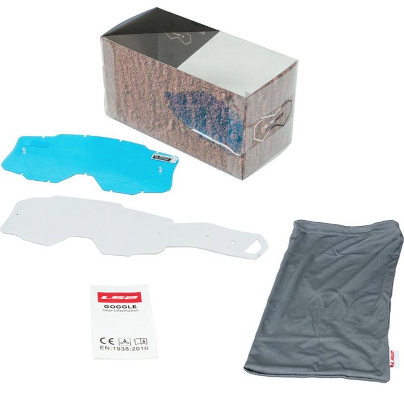 Gogle motocrossowe LS2 Charger PRO różowe z pleksiglasem irydowym