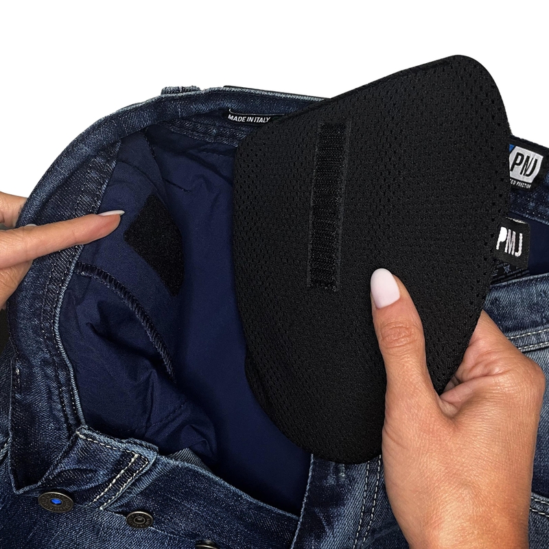 Ochraniacze bioder motocyklowych PMJ Zero Shock Rubber Protection czarne wyprzedaż