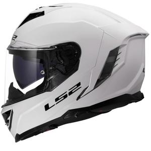 Kask motocyklowy integralny LS2 FF818 Storm III Solid połyskujący biały