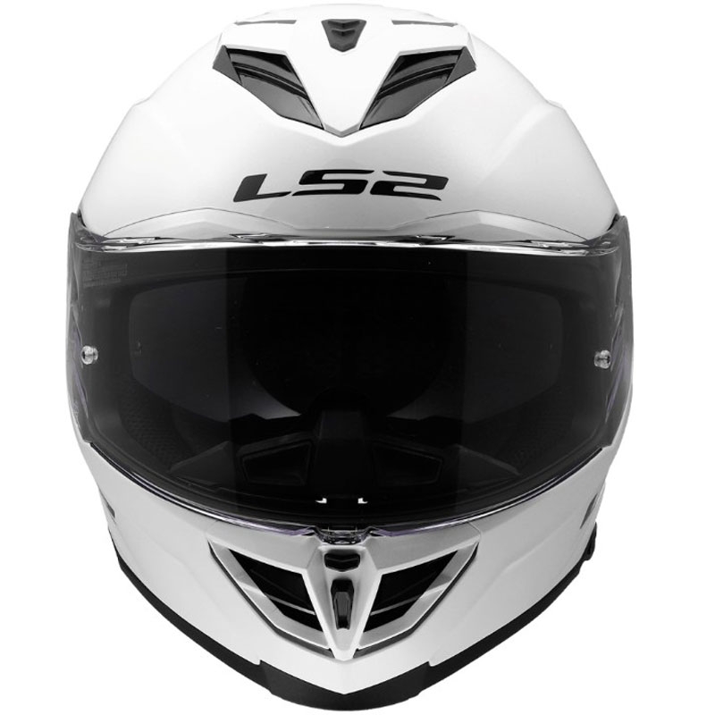 Kask motocyklowy integralny LS2 FF818 Storm III Solid połyskujący biały