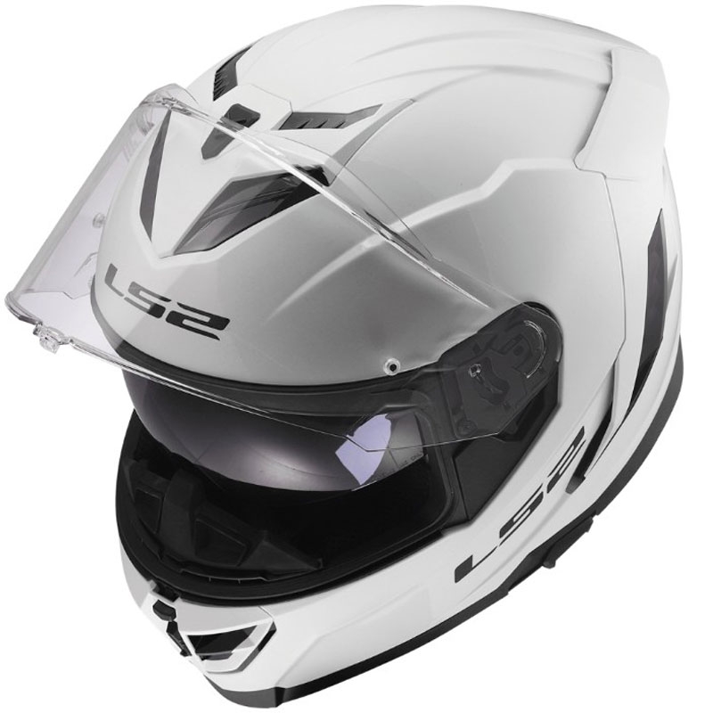Kask motocyklowy integralny LS2 FF818 Storm III Solid połyskujący biały