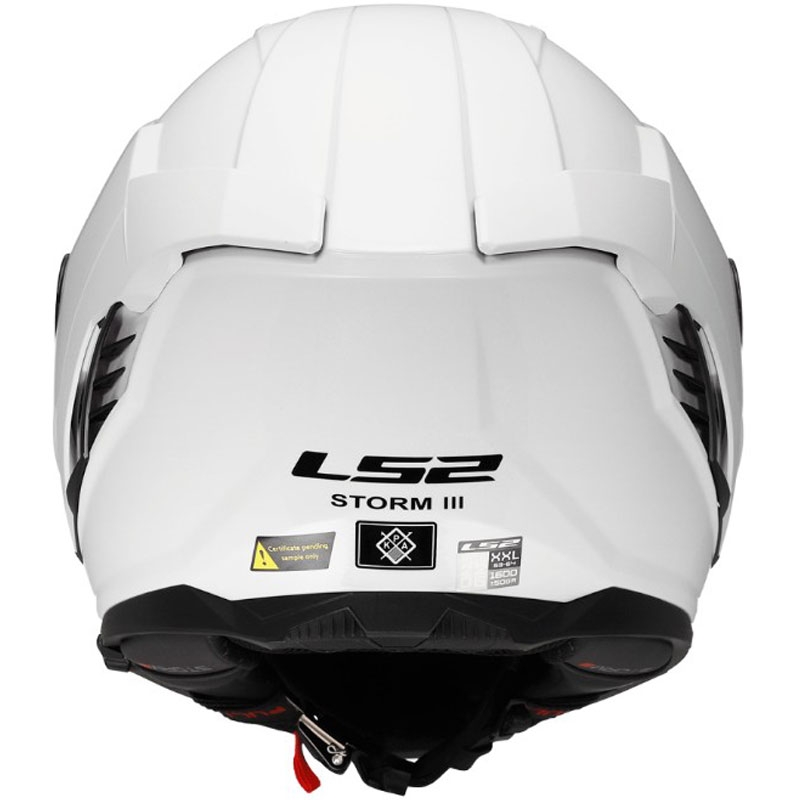 Kask motocyklowy integralny LS2 FF818 Storm III Solid połyskujący biały