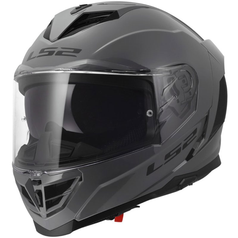 Kask motocyklowy integralny LS2 FF818 Storm III Solid połyskujący szary