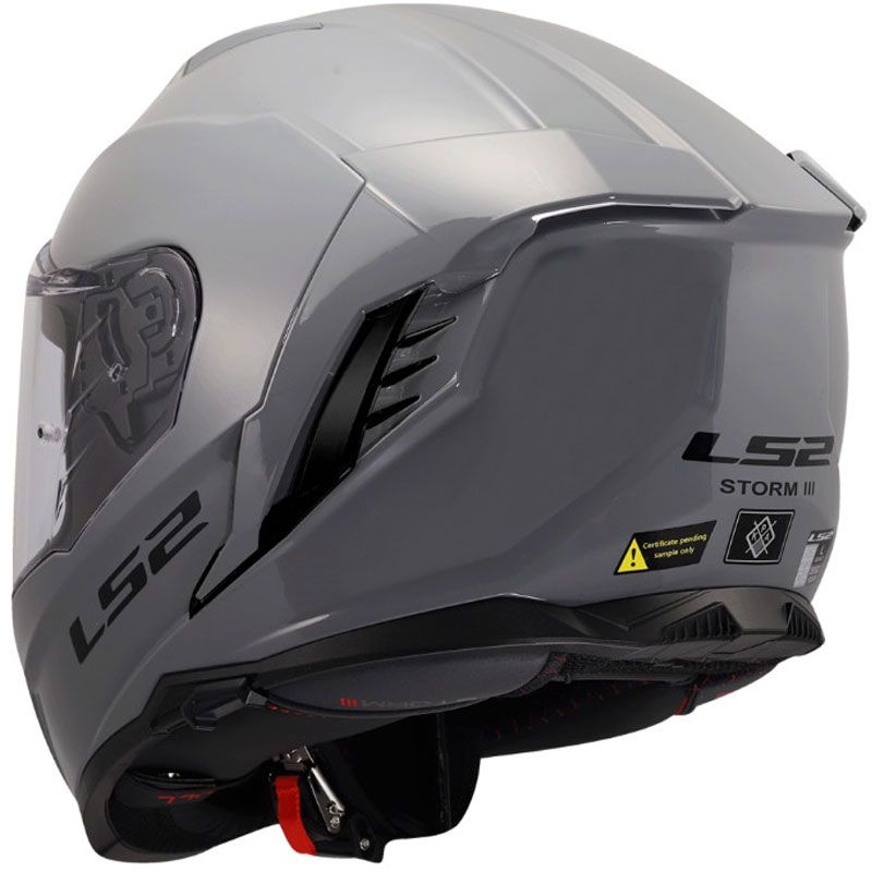Kask motocyklowy integralny LS2 FF818 Storm III Solid połyskujący szary