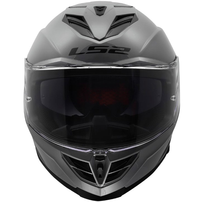 Kask motocyklowy integralny LS2 FF818 Storm III Solid połyskujący szary