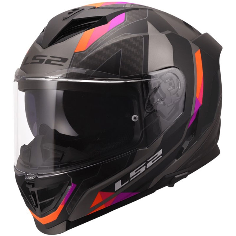 Kask motocyklowy integralny LS2 FF818 Storm III Sports matowy szaro-fioletowy