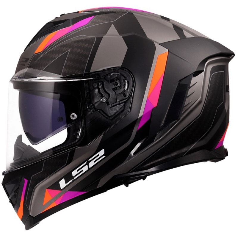 Kask motocyklowy integralny LS2 FF818 Storm III Sports matowy szaro-fioletowy