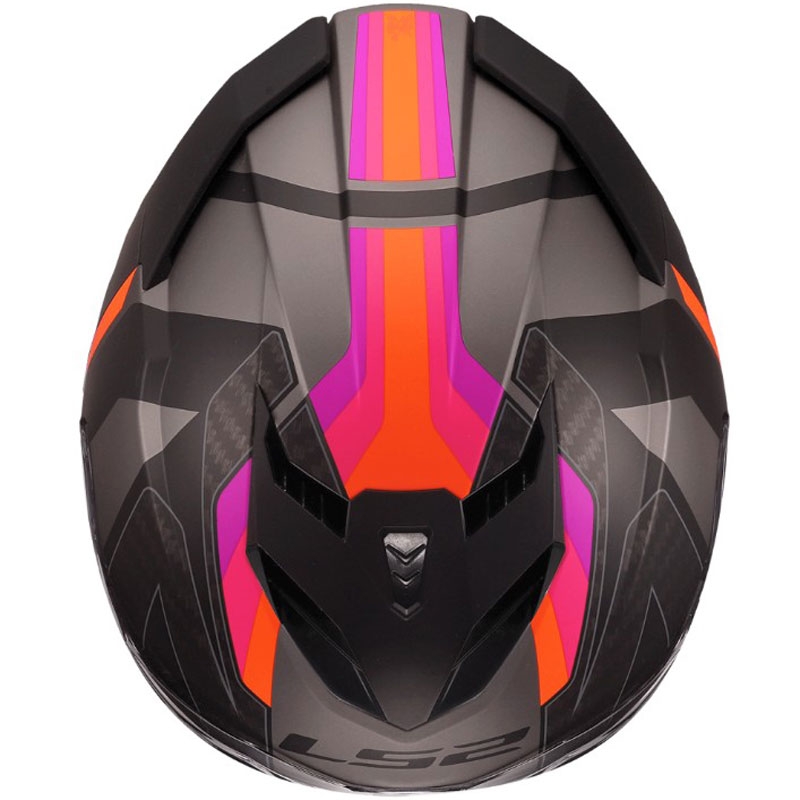 Kask motocyklowy integralny LS2 FF818 Storm III Sports matowy szaro-fioletowy