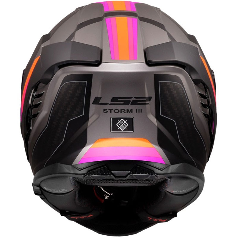 Kask motocyklowy integralny LS2 FF818 Storm III Sports matowy szaro-fioletowy
