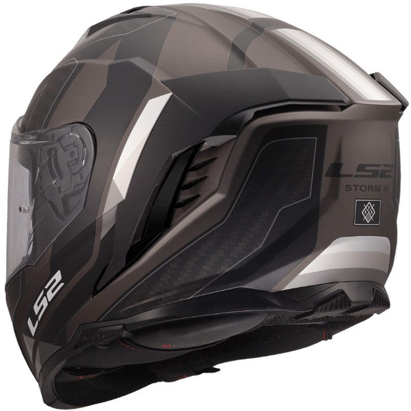 Kask motocyklowy integralny LS2 FF818 Storm III Sports matowy czarno-szary