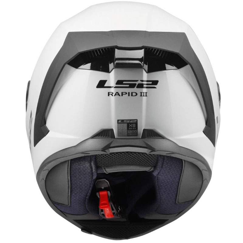 Kask motocyklowy integralny LS2 FF820 Rapid III Solid połyskujący biały