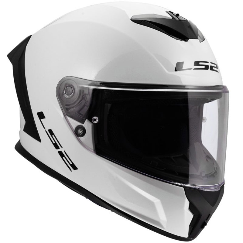 Kask motocyklowy integralny LS2 FF820 Rapid III Solid połyskujący biały