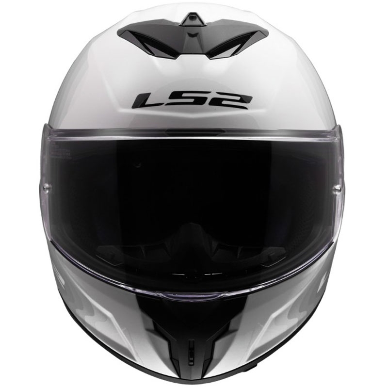 Kask motocyklowy integralny LS2 FF820 Rapid III Flow, połyskujący, biało-szary