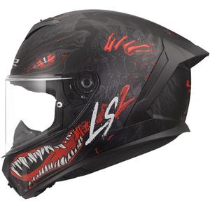 Kask motocyklowy integralny LS2 FF820 Rapid III Kaiju II matowy czarno-czerwono-biały
