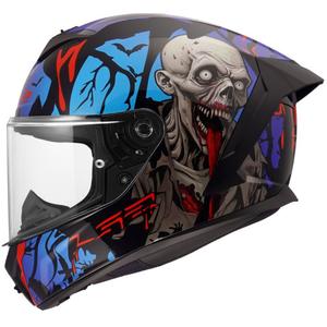 Kask integralny LS2 FF820 Rapid III Zombie II połysk czarno-czerwono-niebieski