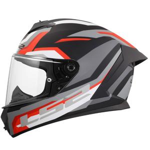 Kask motocyklowy integralny LS2 FF820 Rapid III Hyper matowy czarno-czerwony