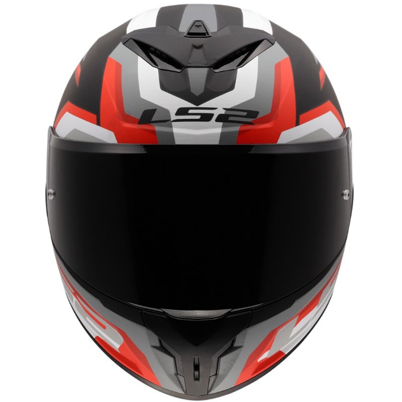 Kask motocyklowy integralny LS2 FF820 Rapid III Hyper matowy czarno-czerwony