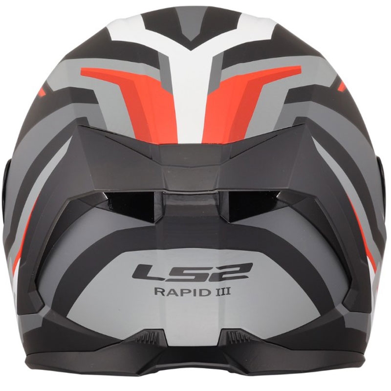 Kask motocyklowy integralny LS2 FF820 Rapid III Hyper matowy czarno-czerwony