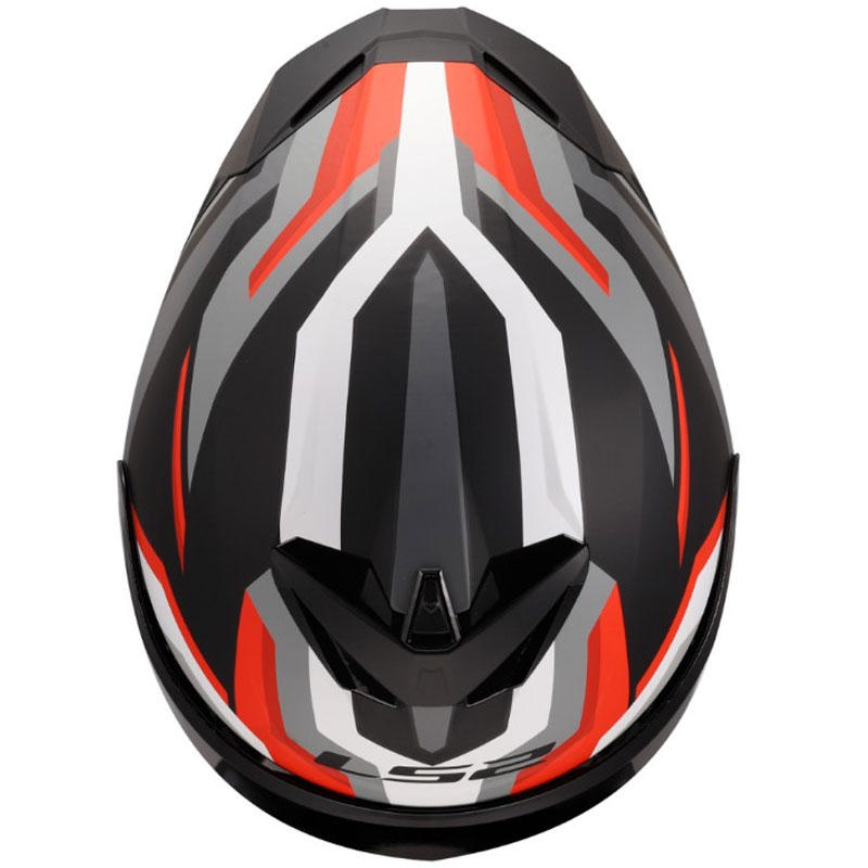 Kask motocyklowy integralny LS2 FF820 Rapid III Hyper matowy czarno-czerwony