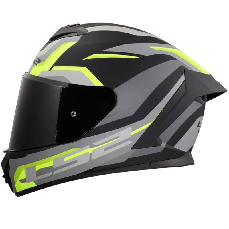 Kask motocyklowy integralny LS2 FF820 Rapid III Hyper matowo-czarno-żółty