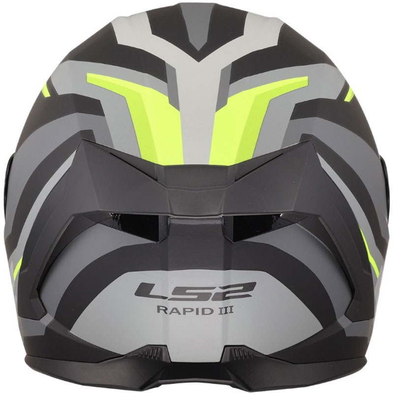 Kask motocyklowy integralny LS2 FF820 Rapid III Hyper matowo-czarno-żółty