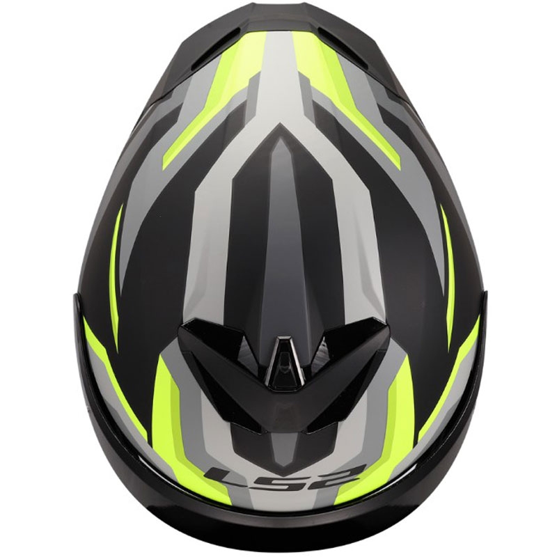 Kask motocyklowy integralny LS2 FF820 Rapid III Hyper matowo-czarno-żółty