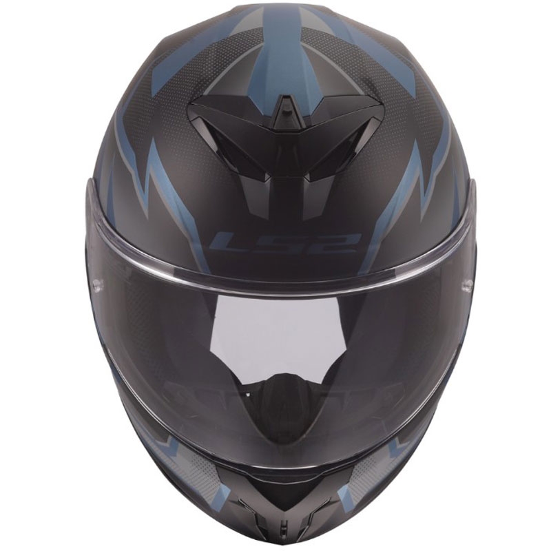 Kask motocyklowy integralny LS2 FF820 Rapid III Xtrem matowo-czarno-niebiesko-petrolowy