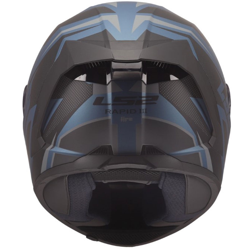 Kask motocyklowy integralny LS2 FF820 Rapid III Xtrem matowo-czarno-niebiesko-petrolowy