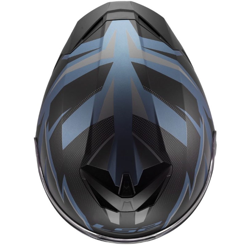 Kask motocyklowy integralny LS2 FF820 Rapid III Xtrem matowo-czarno-niebiesko-petrolowy