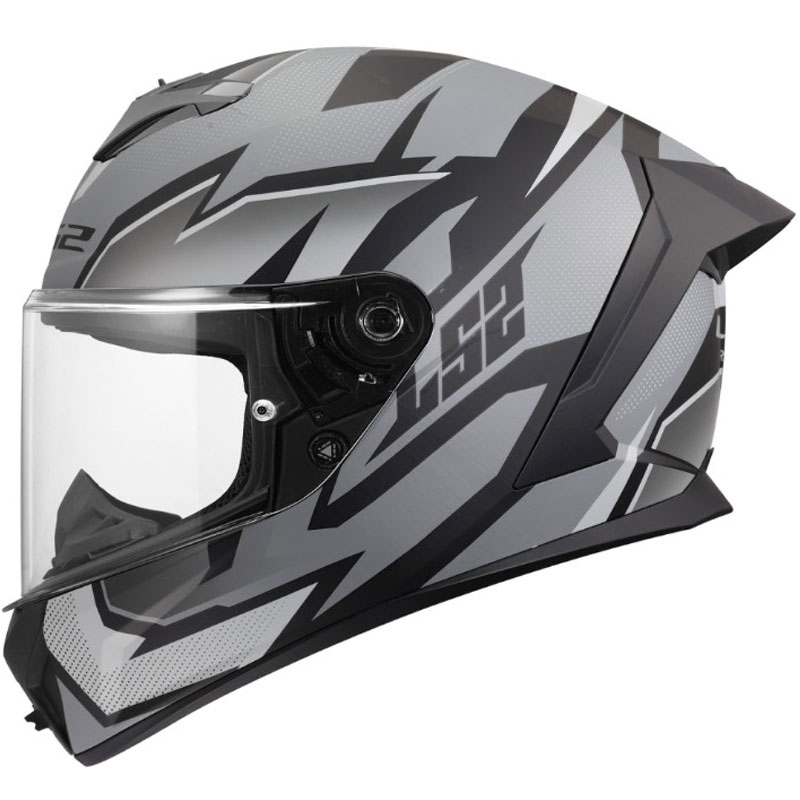 Kask motocyklowy integralny LS2 FF820 Rapid III Xtrem matowy czarno-szary