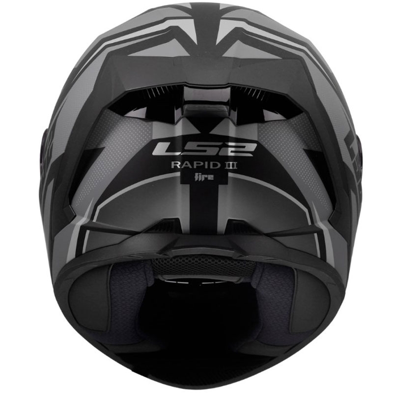 Kask motocyklowy integralny LS2 FF820 Rapid III Xtrem matowy czarno-szary