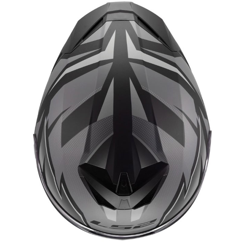 Kask motocyklowy integralny LS2 FF820 Rapid III Xtrem matowy czarno-szary