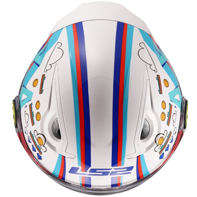 Kask motocyklowy otwarty dziecięcy LS2 OF622 Funny II Next Level błyszczący biały